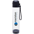 25 Oz. H2go Hybrid Black Water Bottle